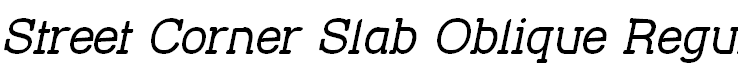 Street Corner Slab Oblique Regular