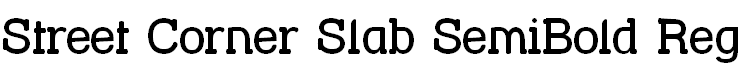 Street Corner Slab SemiBold Regular