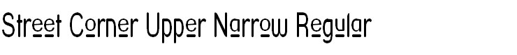 Street Corner Upper Narrow Regular