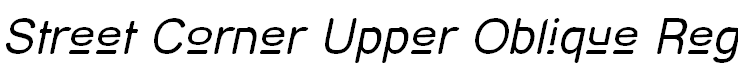 Street Corner Upper Oblique Regular