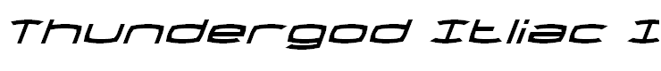 Thundergod Itliac Italic